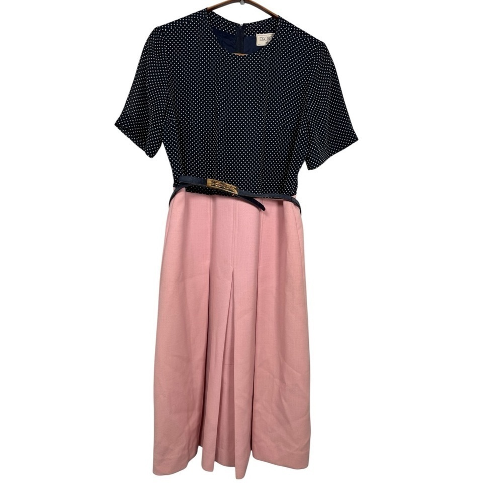 ๐ธ Vintage Faux Two-Piece Midi Dress ๐ธ - Picture 2 of 10